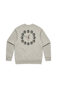 Clock (Crewneck Sweatshirt) Ecru