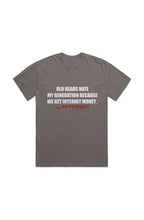 Load image into Gallery viewer, Old Head Hate (T-Shirt) Faded Grey
