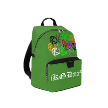 Load image into Gallery viewer, Zipper-Up (Leather Backpack) Green
