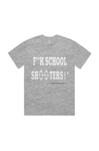 F**k School Shooters ! * (T-Shirt) Athletic Heathe
