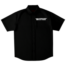Load image into Gallery viewer, &quot;NO STYLIST&quot; (Button-Up Shirt) Black
