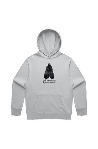 your authenticity is your currency . (Hoodie) Whit
