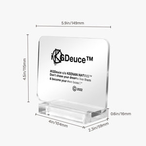 Rectangle (Acrylic Plaque with Stands)