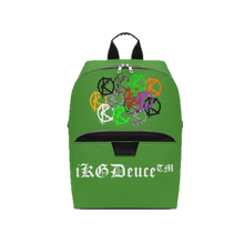 Load image into Gallery viewer, Zipper-Up (Leather Backpack) Green
