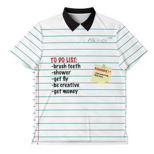 TO DO LIST/REMINDER (Polo Shirt) Notebook Paper