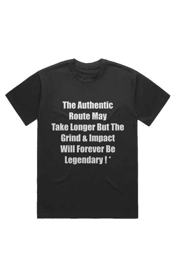 Authentic Route/LEGACY (T-Shirt) Black