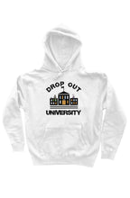 Load image into Gallery viewer, DROP OUT UNIVERSITY (Hoodie) White
