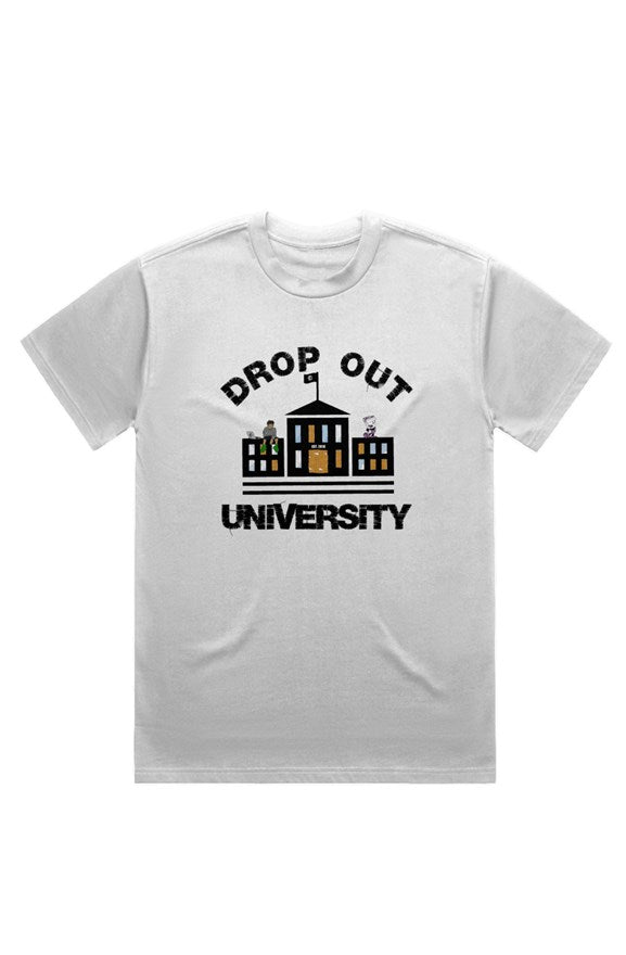 DROP OUT UNIVERSITY (T-Shirt) White