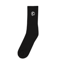 Load image into Gallery viewer, Logo Embroidered (Crew Socks) White
