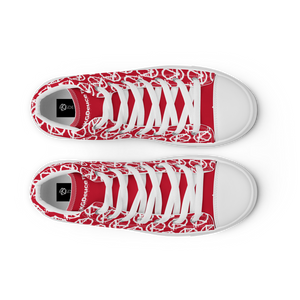 "VAMP" Monogram Logo (High-Top Canvas Shoes) Red
