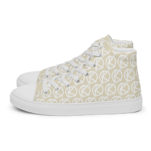 Load image into Gallery viewer, &quot;VAMP&quot; Monogram Logo (High-Top Canvas Shoes) Beige
