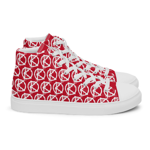 "VAMP" Monogram Logo (High-Top Canvas Shoes) Red