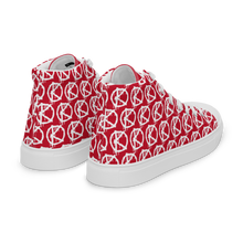 Load image into Gallery viewer, &quot;VAMP&quot; Monogram Logo (High-Top Canvas Shoes) Red
