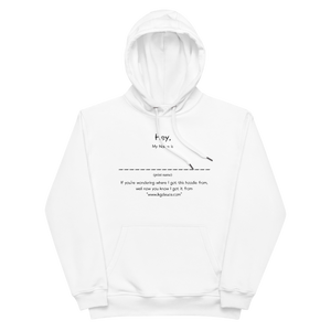 What's Your Name (Hoodie) White