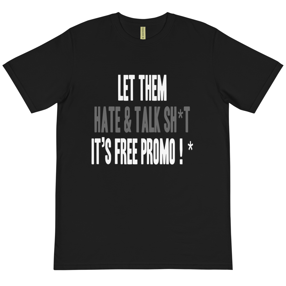HATERS = FREE PROMO (T-Shirt) Black